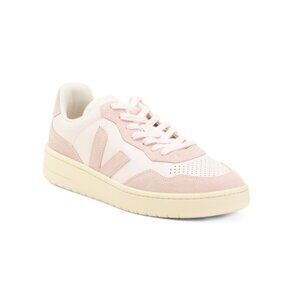 VEJA Light Pink Made In Brazil Leather V 90 Sneakers